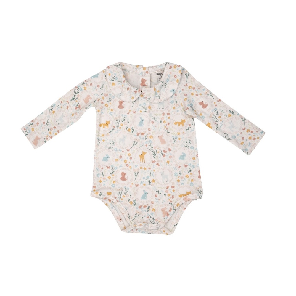 Angel Dear Woodland Cameos Peter Pan Collared Bodysuit